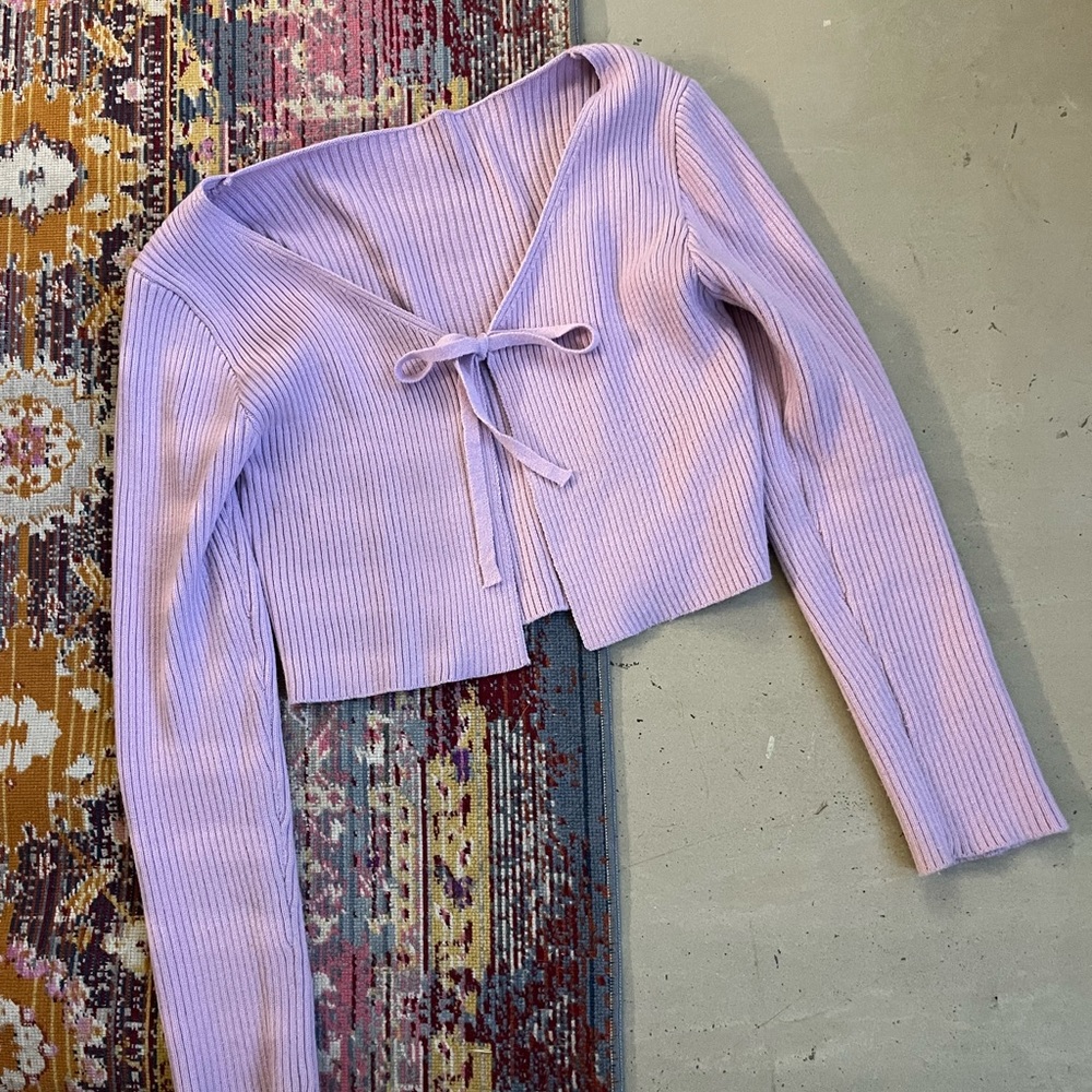 Balletcore crop cardigan